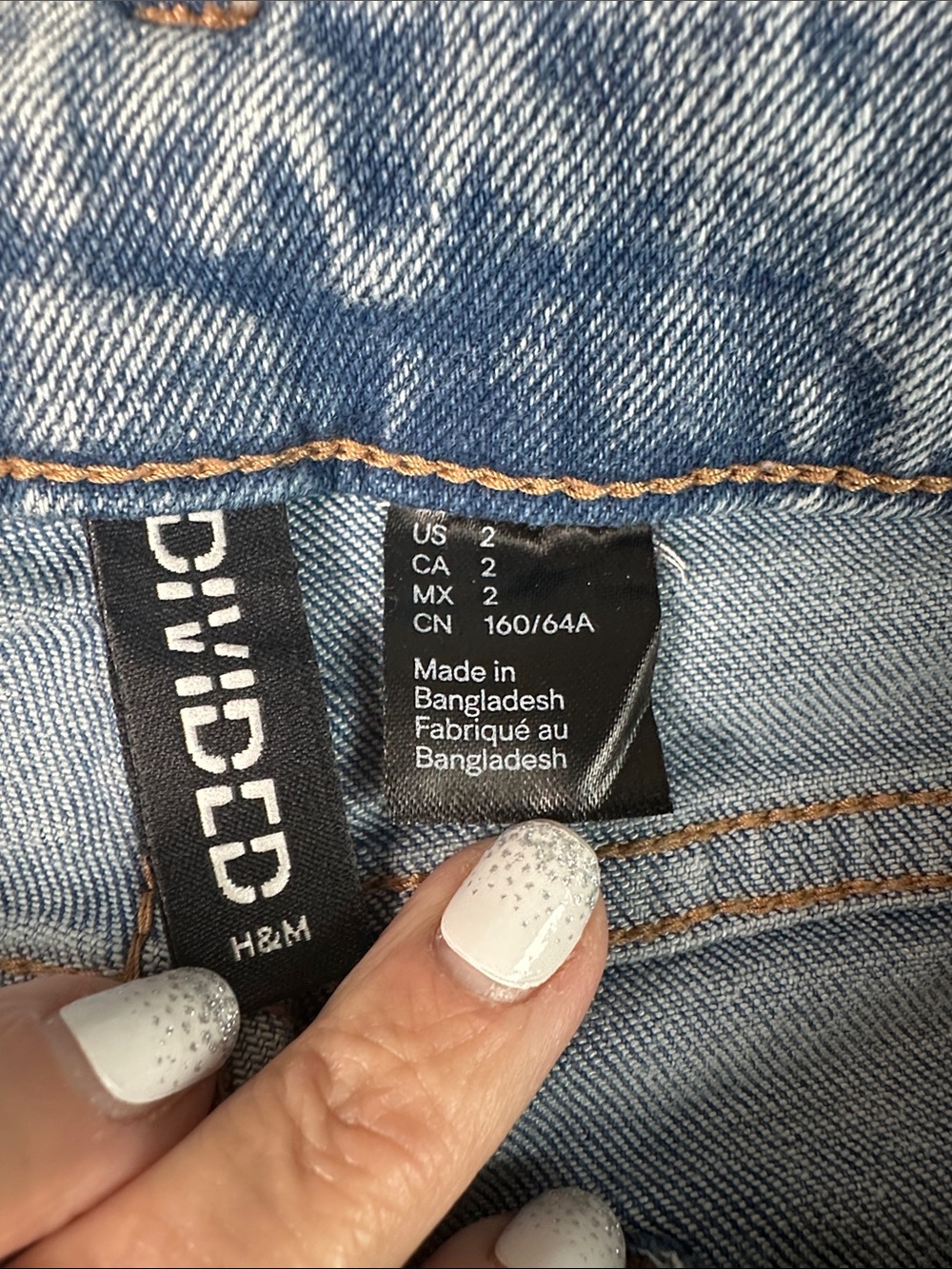 H&M Divided Light Blue Wide Leg Women's Jeans Size 2 - Picture 2 of 8